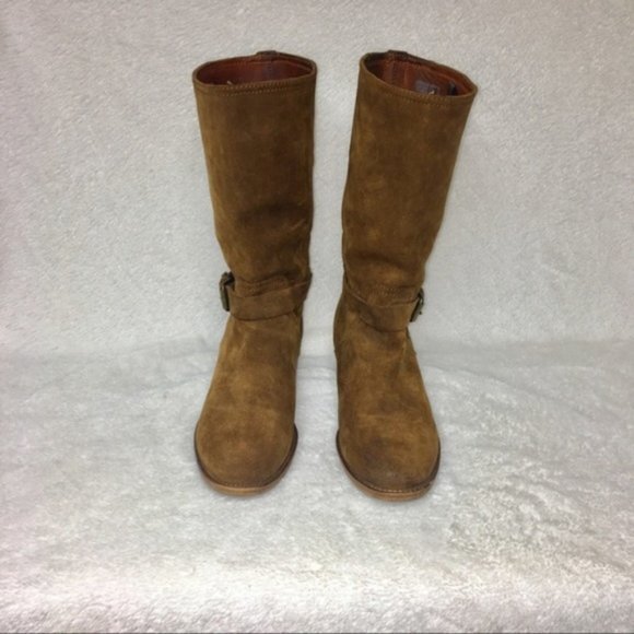 J. CREW RYDER SUEDE BUCKLE BOOTS - Picture 2 of 5